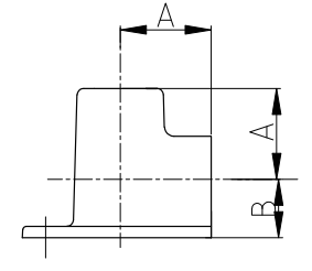 Malleable Cast iron Wall Elbow draw