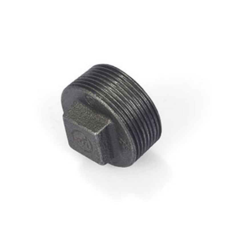 Malleable Iron Beaded Plug-Black