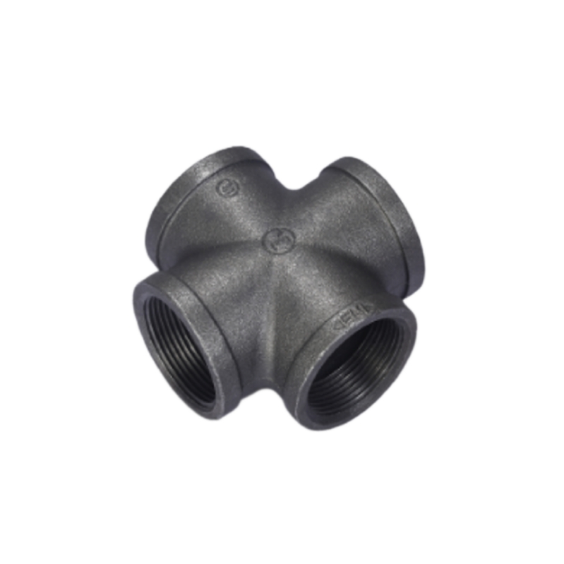 Malleable Iron Equal Cross-Black