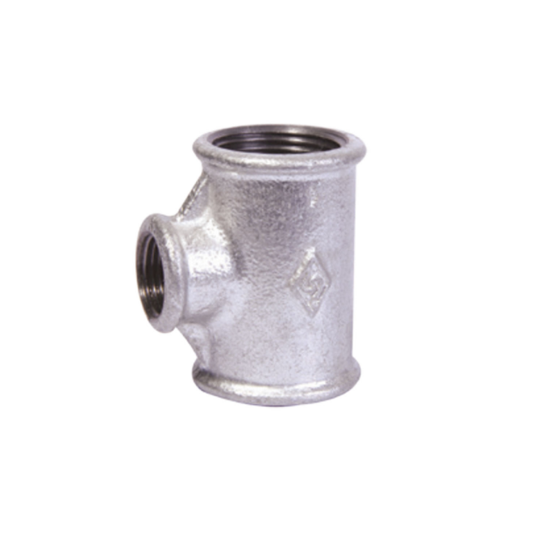 Malleable Iron Reducing Tee (130R)-Gal