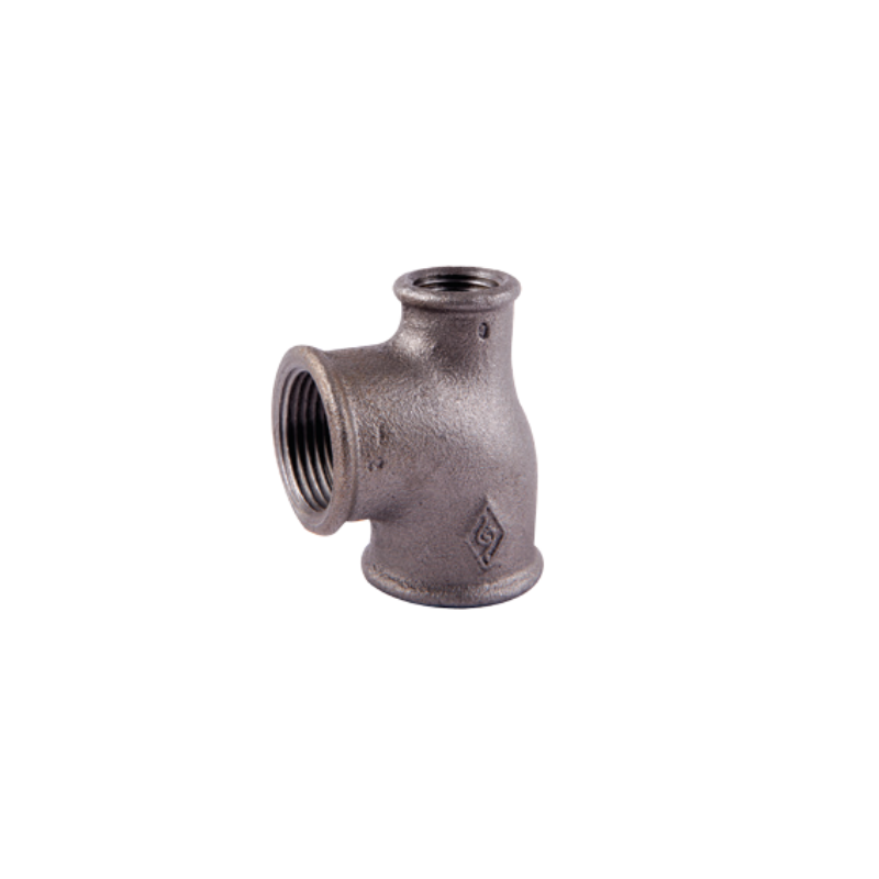 Malleable Iron Reducing Tee (131R)-Black