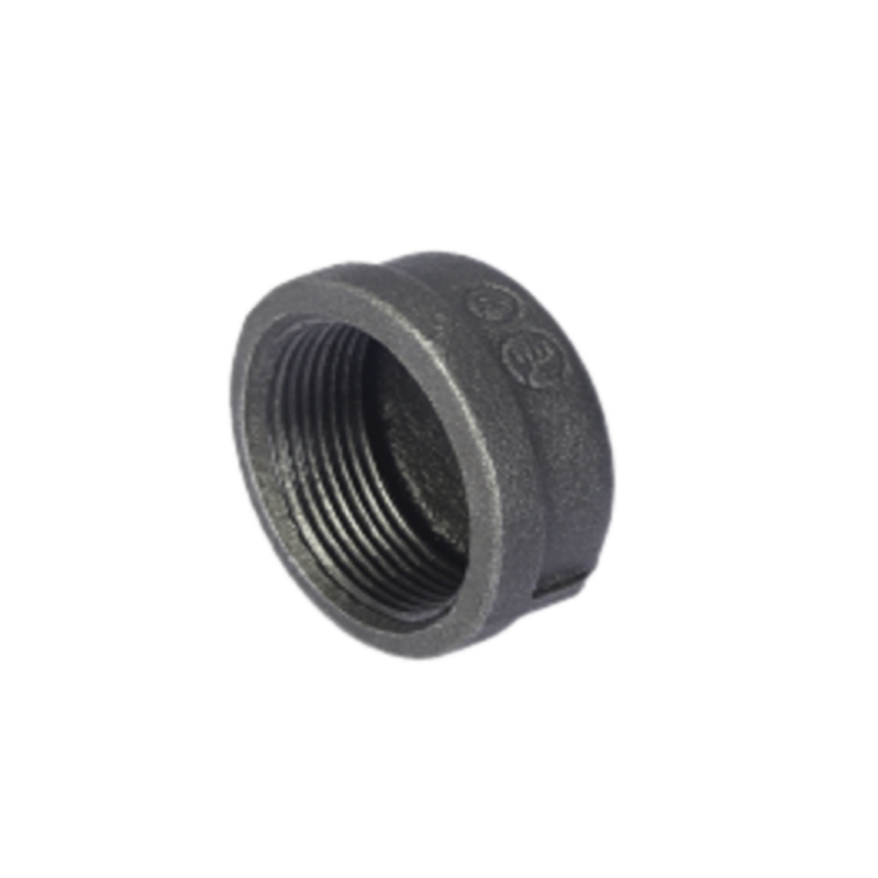 Malleable Iron round cap-Black