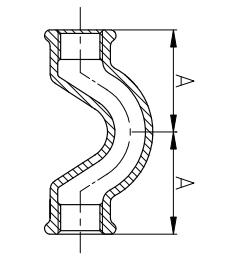 Malleable cast iron crossover draw