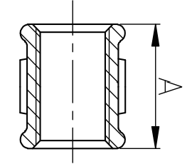 Malleable cast iron entire thread socket (Coupling) draw