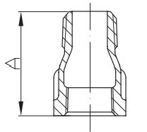 Malleable cast iron male and female socket draw