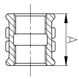 Malleable cast iron part thread socket (Coupling) draw