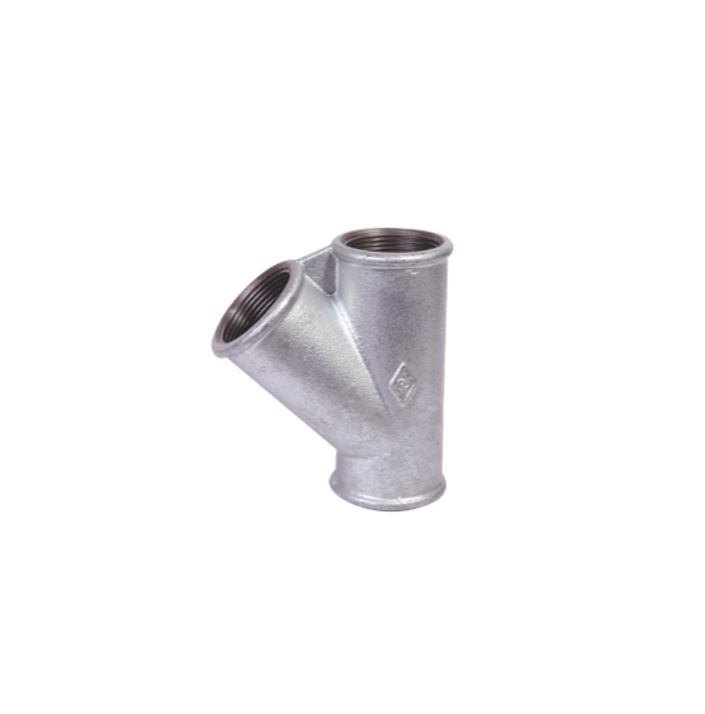 Malleable iron 45° Y-branch (Lateral)