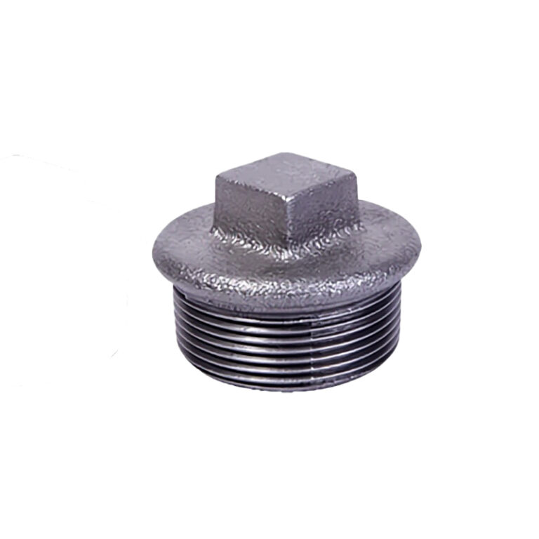 Malleable iron beaded plug ASTM A197 NPT Black finish