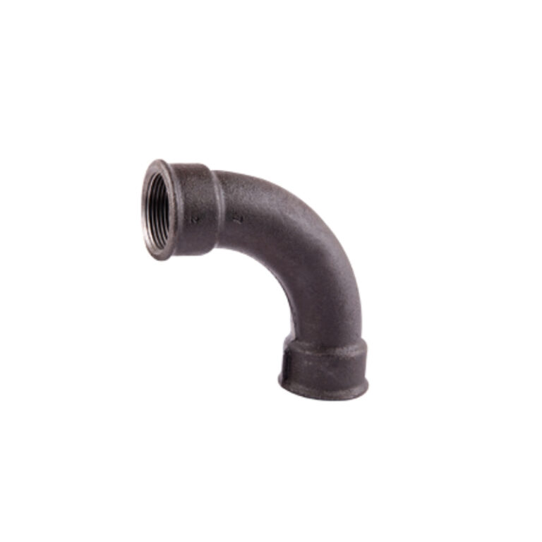 Malleable iron bend Fig 2 beaded DIN Black finish