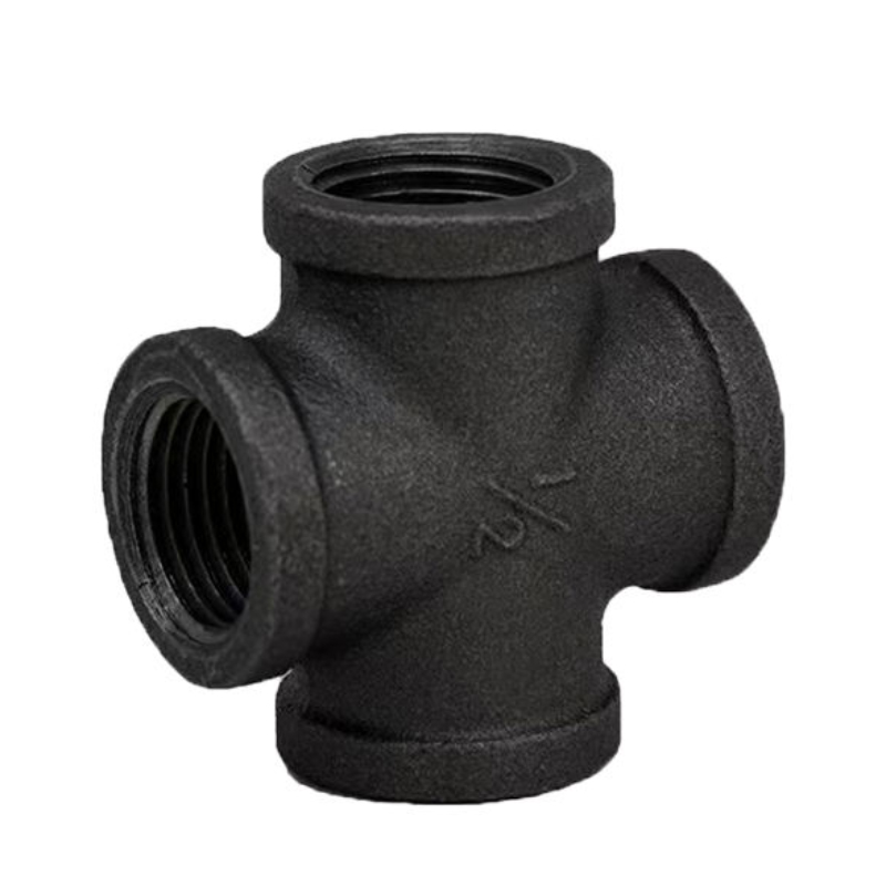 Malleable iron equal cross ASTM A197 NPT Black finish