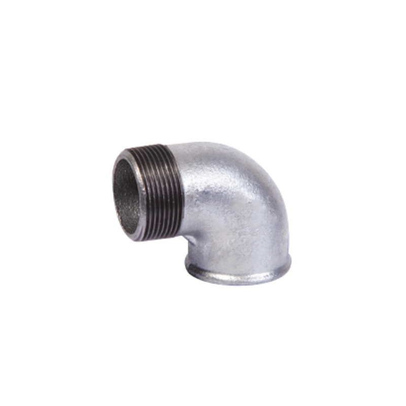 Malleable iron street elbow beaded DIN Fig 92 Galvanized