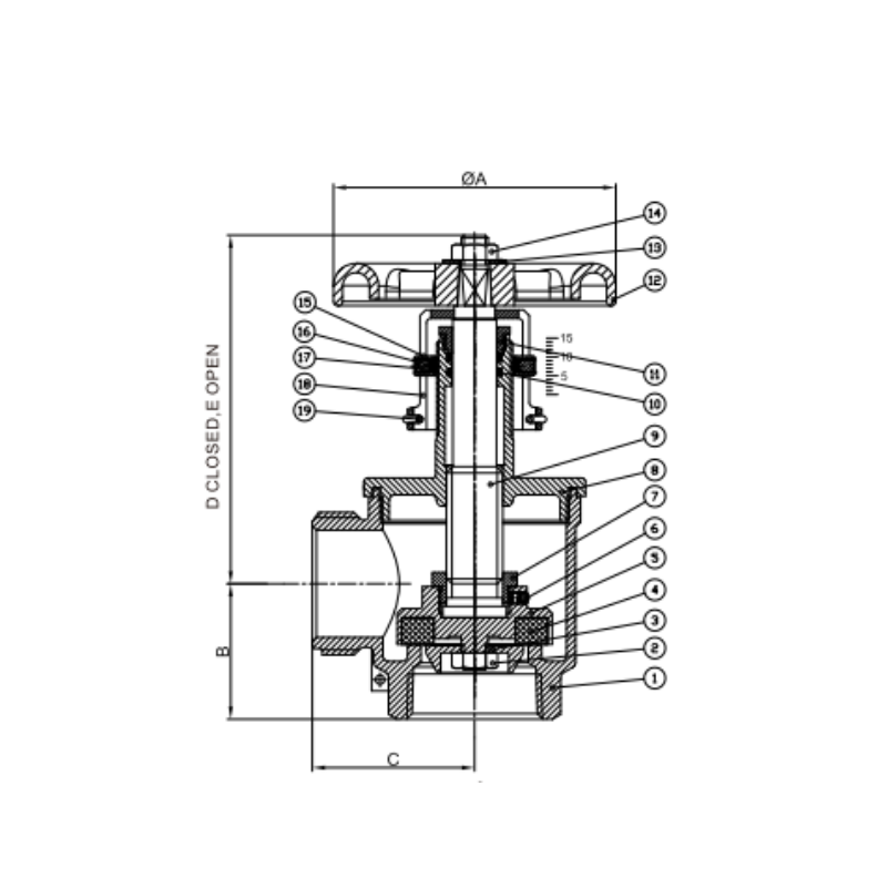 Pressure Reducing Device Angle