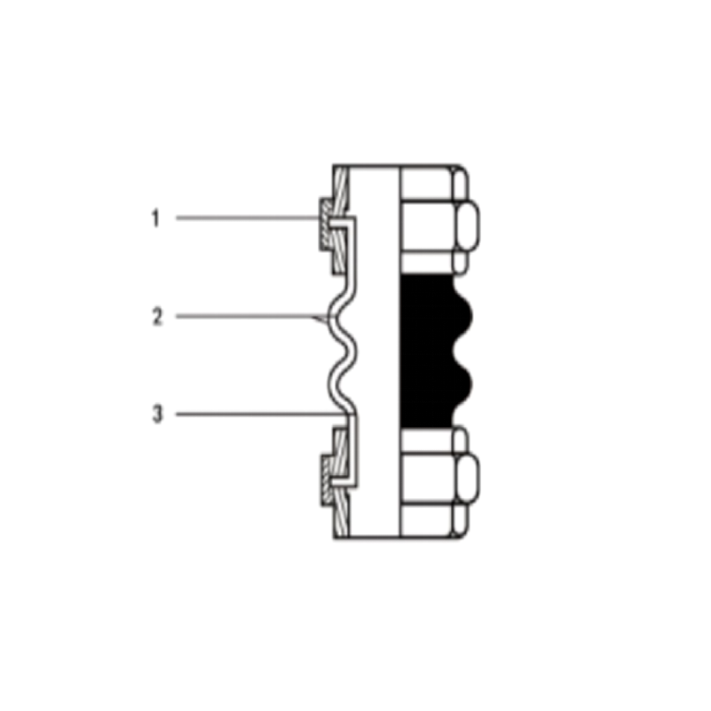 Rubber Expansion Joint Union Threaded