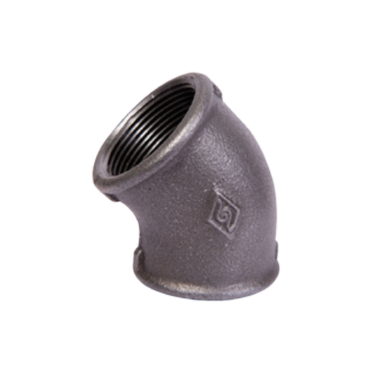 malleable iron 45° elbow beaded BMI fitting