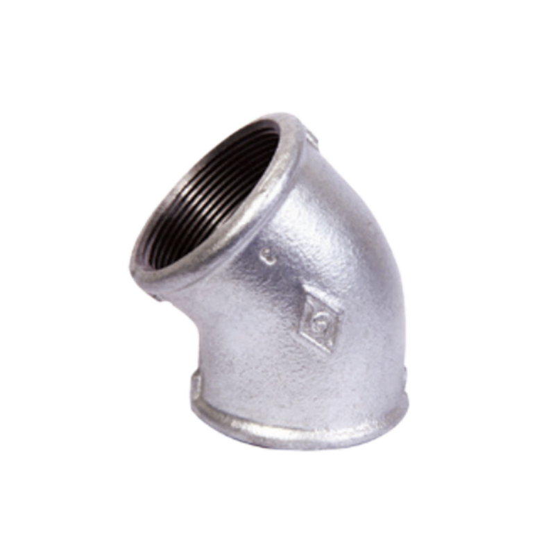 malleable iron 45° elbow-Gal
