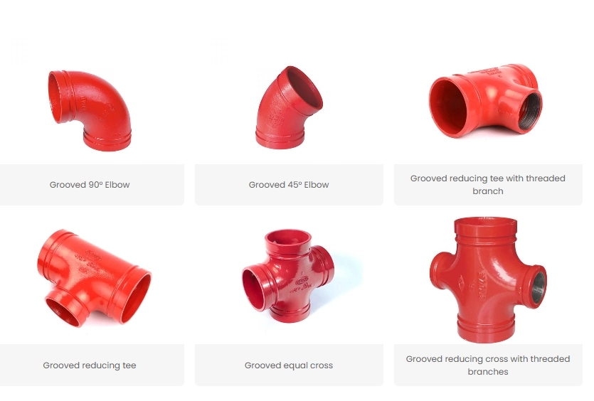 Grooved pipe fittings from Fluid Tech