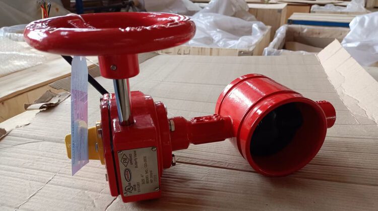 grooved butterfly valve